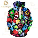 Shooting Game Star Kids Sweatshirt Shooter Shirt Stars Kid Hoodies 3D Print