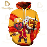 Shooting Game Star Kids Sweatshirt Shooter Shirt Stars Kid Hoodies 3D Print
